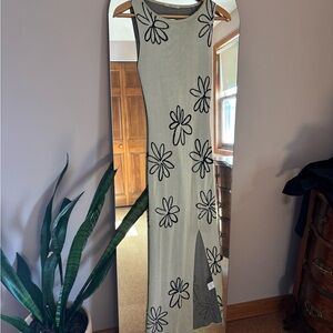 Paloma Wool Long Knit Floral Back Cutout Dress